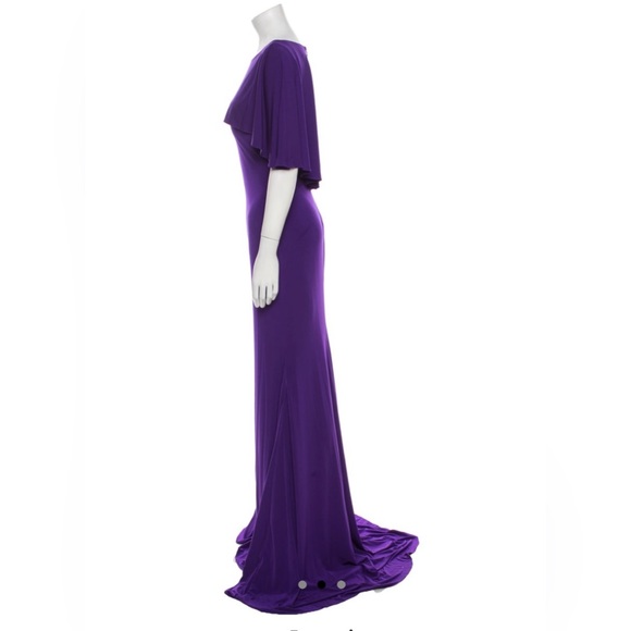 Jovani gown in Violet Purple size 6. This gown is fitted at hip then flares. - Picture 3 of 3